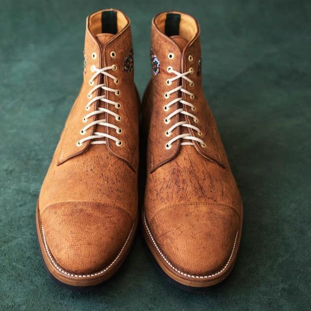 The Vishivanka Boot in Kudu Turmeric