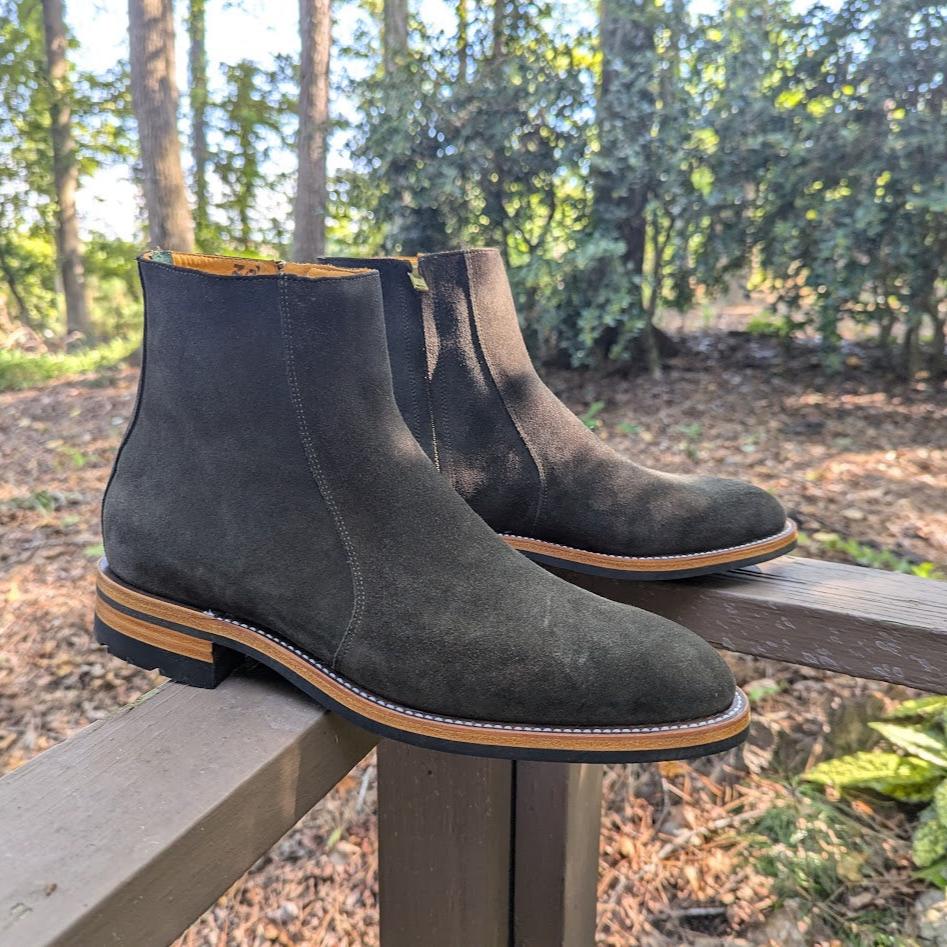 LODEN SUEDE Bliskavka Zip Up Boot