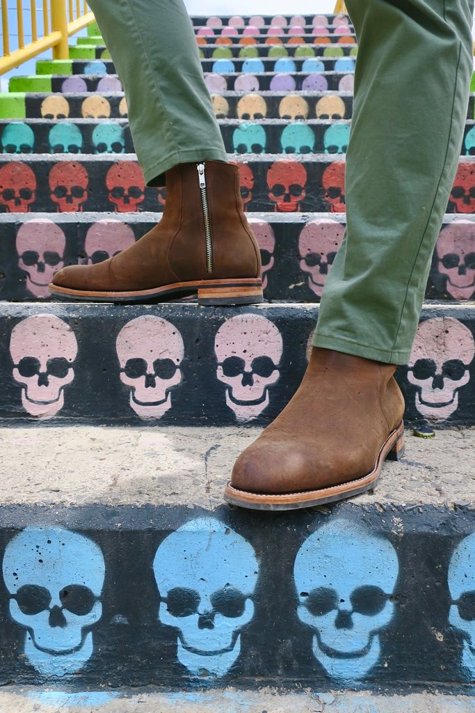 Bliskavka Zip Up Boot in Russet Kudu