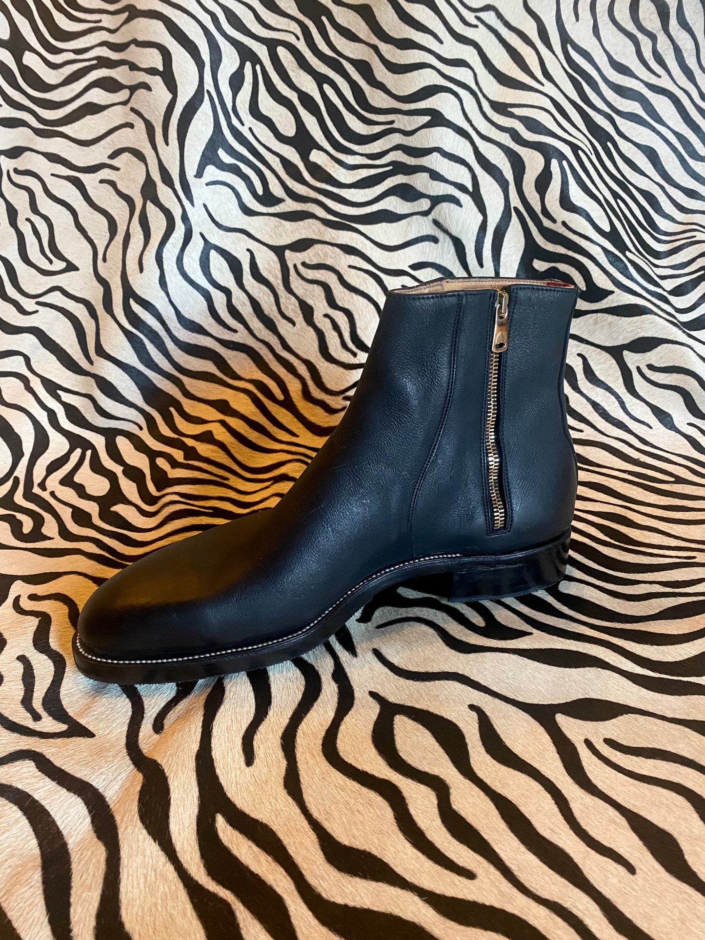 Bliskavka Zip Up Boot Black Kudu, Size 11