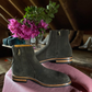 Bliskavka Zip Up Boot in Loden Suede