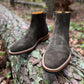 Bliskavka Zip Up Boot in Loden Suede