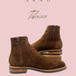 Bliskavka Zip Up Boot in Tobacco Kudu "Suede"