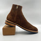 Bliskavka Zip Up Boot in Tobacco Kudu "Suede"