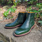 Bliskavka Zip Up Boot Green Calf, Size 11.5