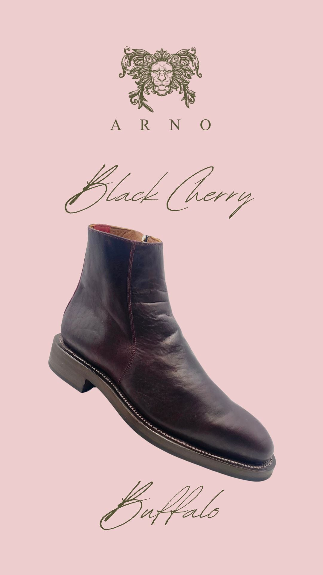 Bliskavka Zip Up Boot in Buffalo Black Cherry