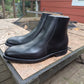 Bliskavka Zip Up Boot Black Calf, Size 10.5
