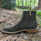 Bliskavka Zip Up Boot in Loden Suede